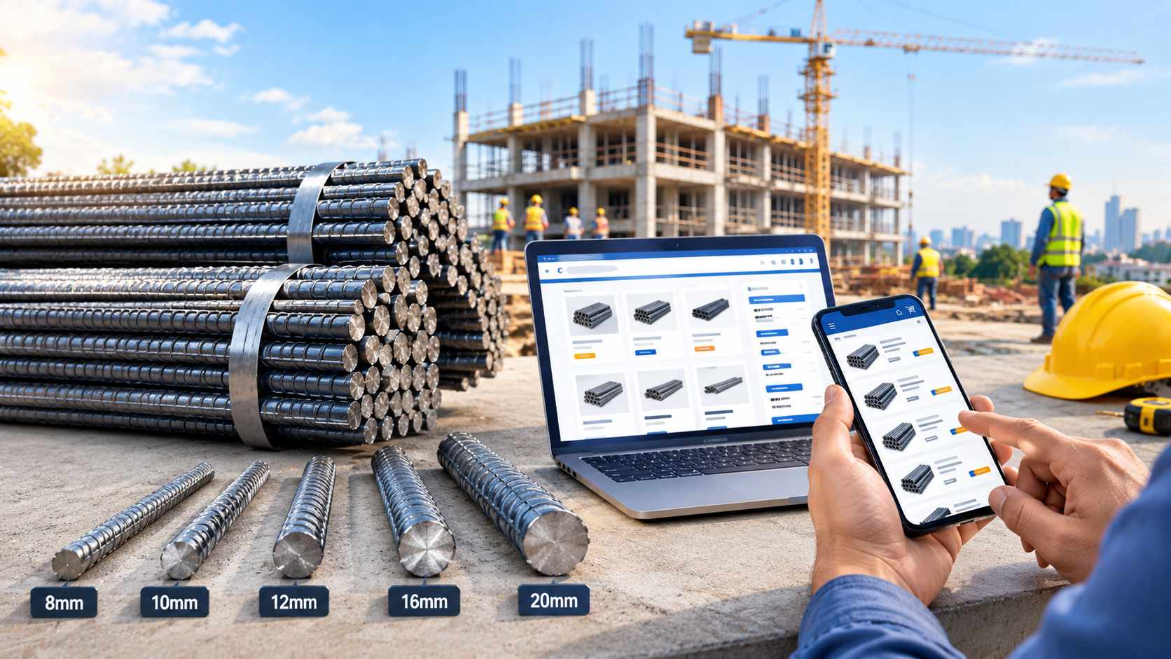 TMT Bar Price Today in India 2026: 8mm, 10mm, 12mm, 16mm & 20mm Steel Rates 