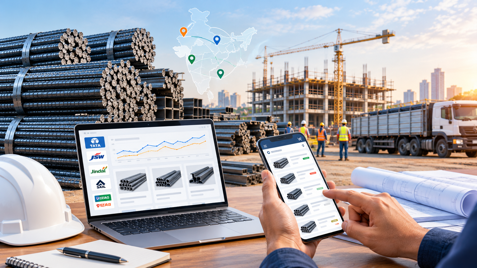 Steel Price Today in India 2026: Live Rates Per Kg & Ton Across Top Brands