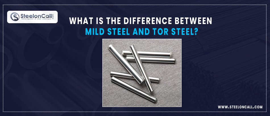 What is the difference between mild steel and TOR steel?