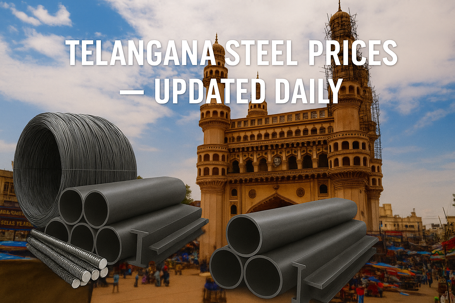 Live Steel Prices in Telangana (June 2025): Compare Grades, Lengths & Fabrication Options
