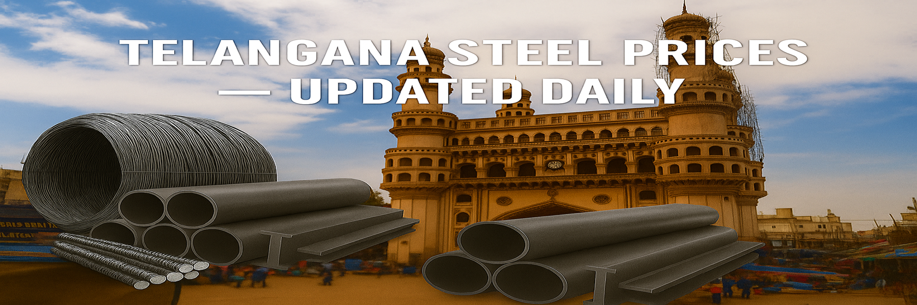 Live Steel Prices in Telangana (June 2025): Compare Grades, Lengths & Fabrication Options