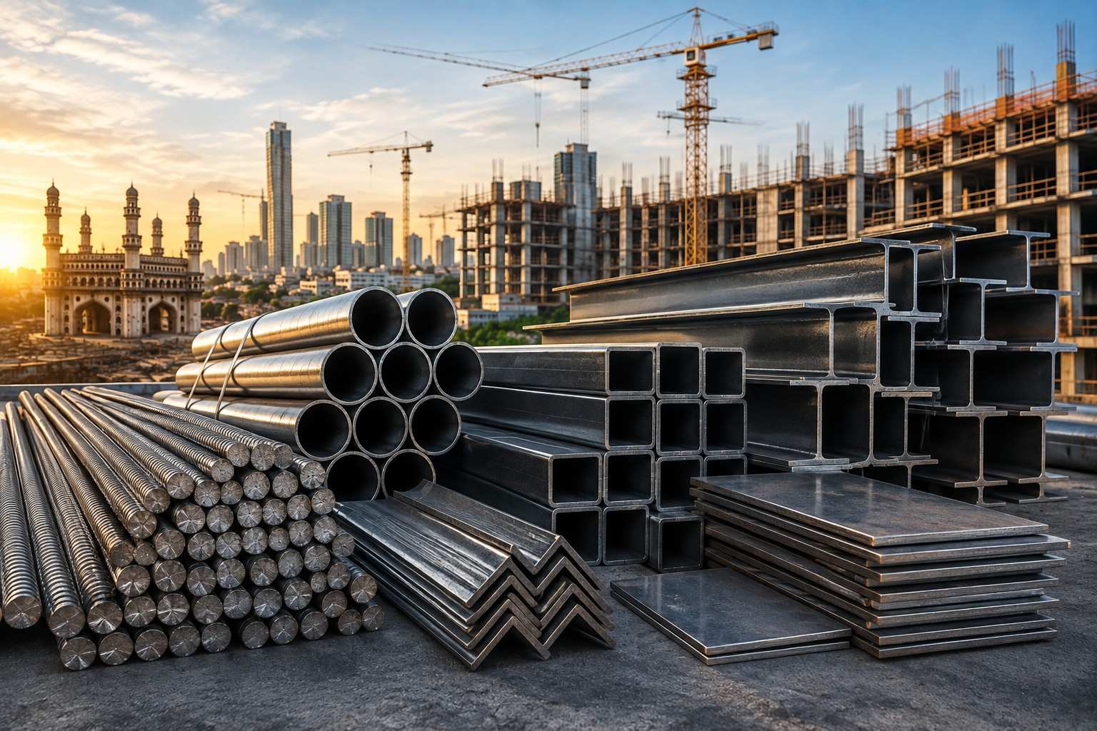 Construction Steel Suppliers in Hyderabad: Types, Applications, Prices & Buying Guide 