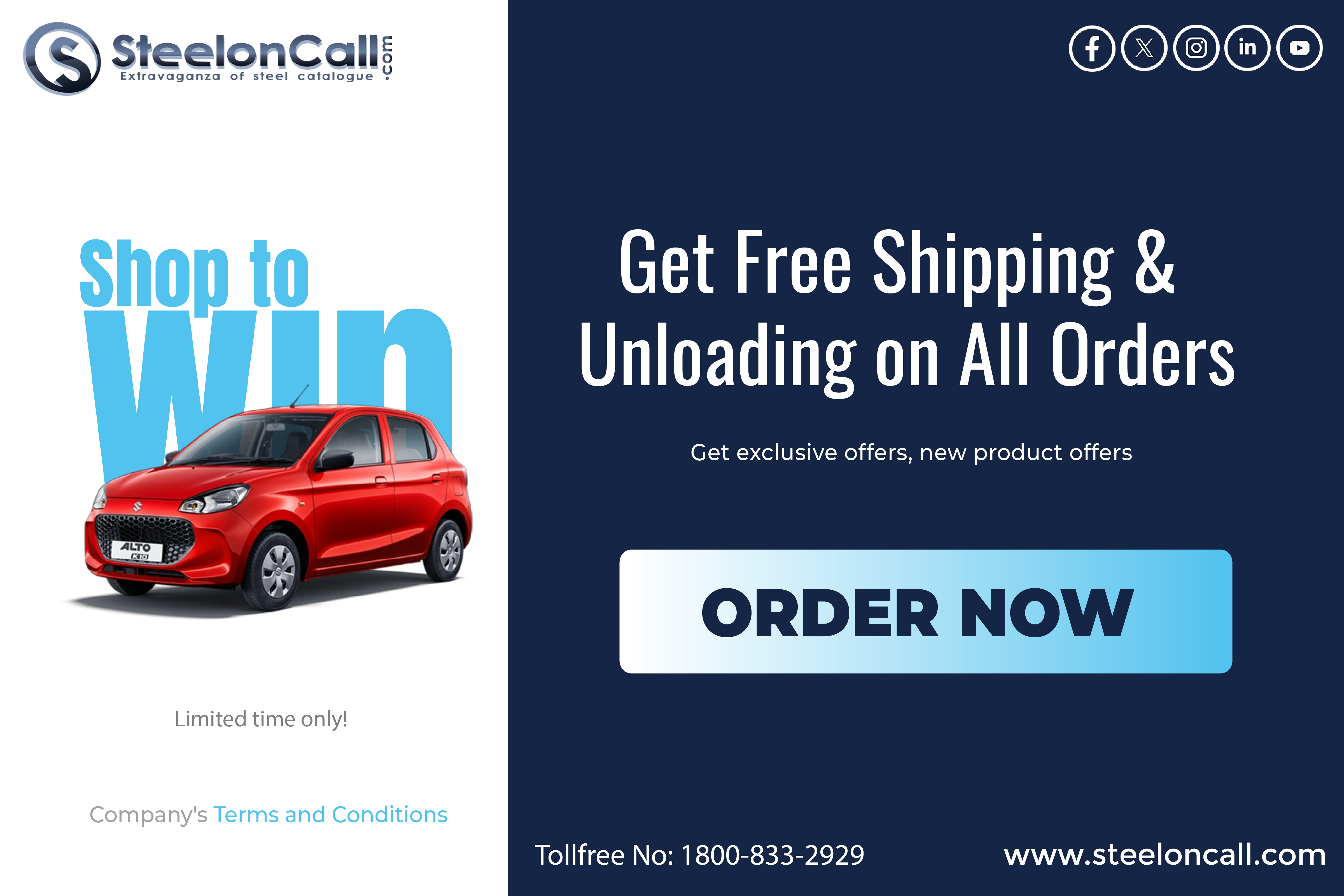 Grab the Best Deals on TMT Bars – Exclusive Offers from Steeloncall!