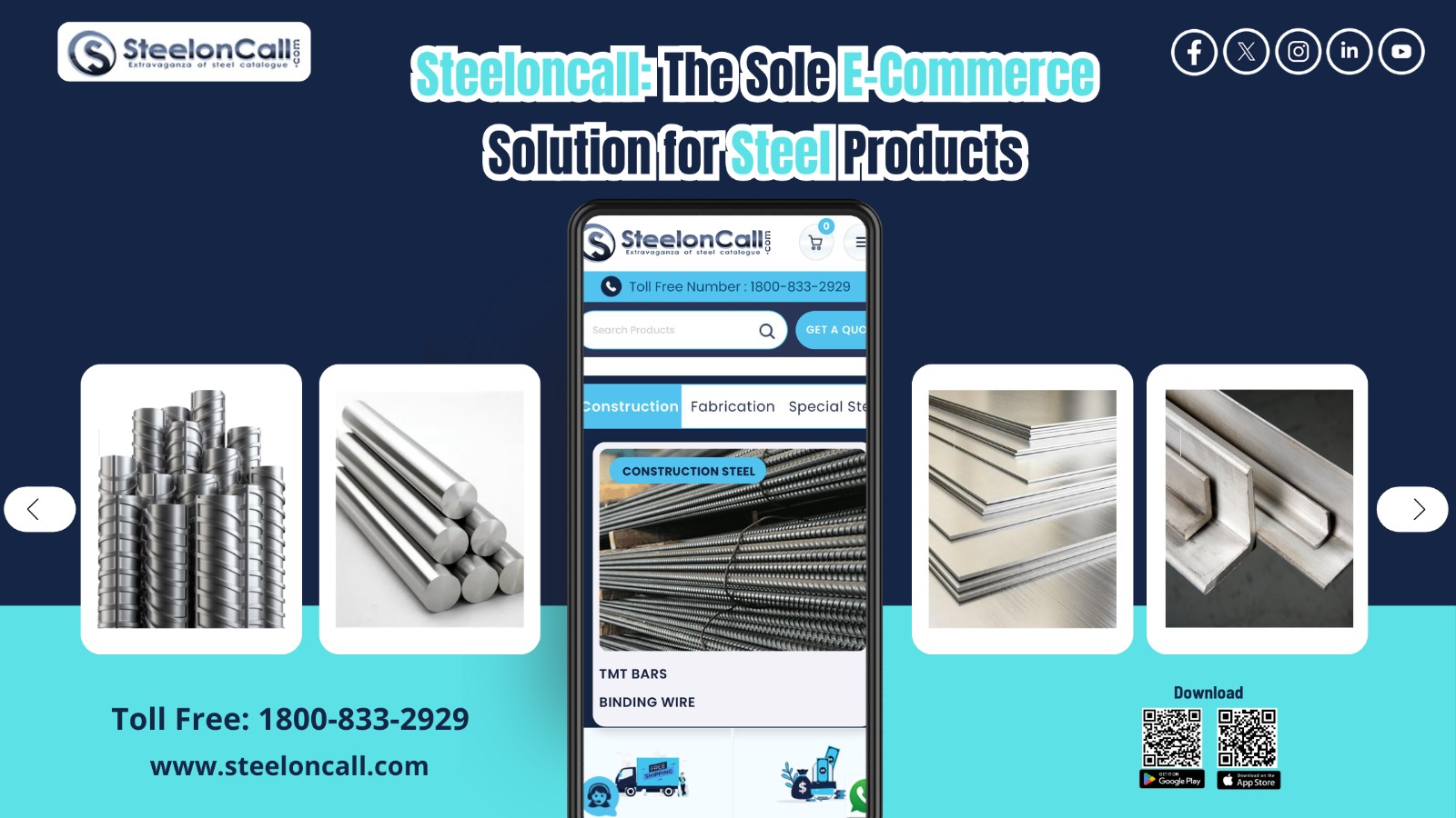 The Sole E-Commerce Solution for Steel Products
