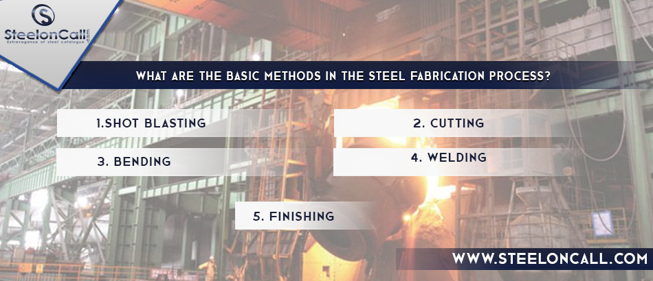 What are the basic methods in the steel fabrication process?