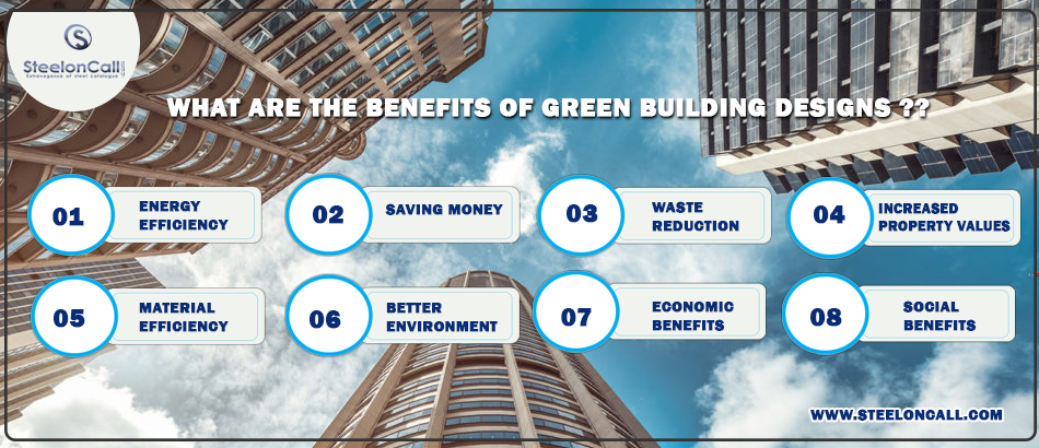 What are the benefits of green building designs